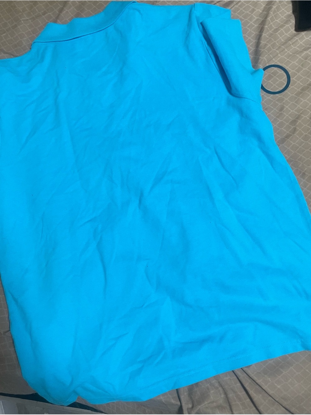 Moschino Bright Turquoise Blue Polo Shirt